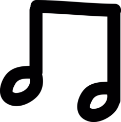 Music Quaver Draw Stencil Svg Design File, Free Vectors File